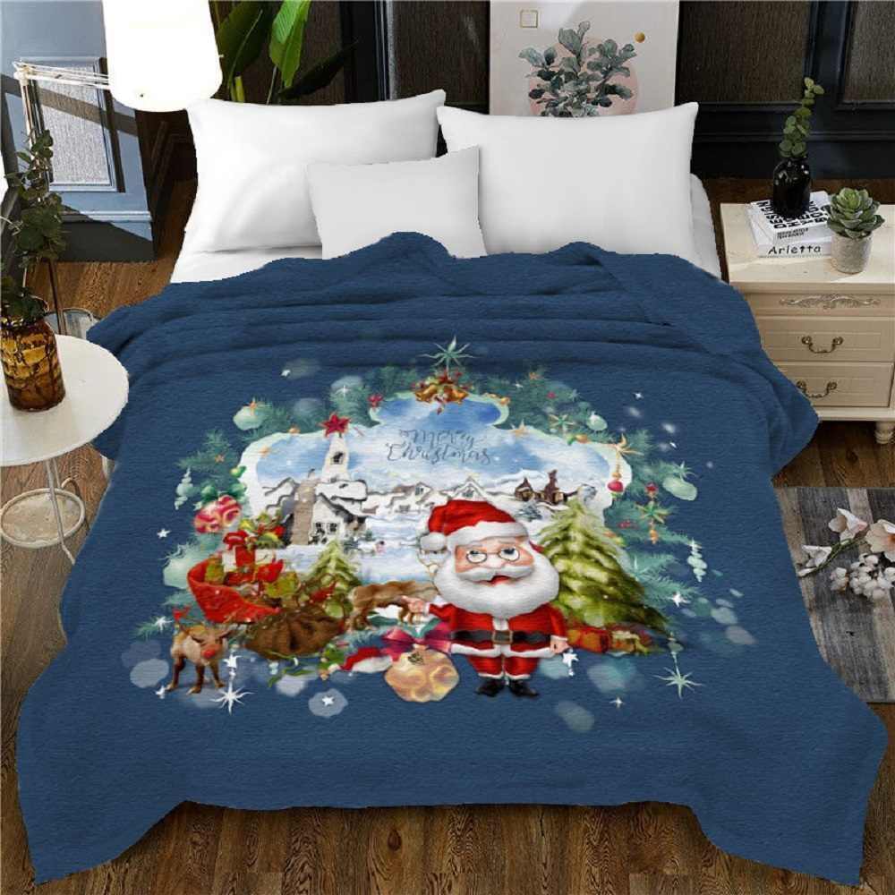 Christmas Flannel Fleece Throw Blanket Cozy Softness For All Season