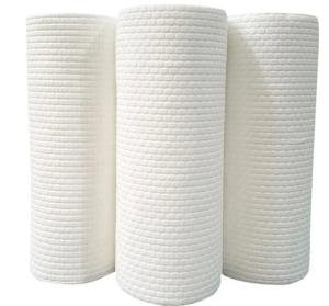 Wholesale BSCI White Non Woven Cloths Spunlace 60gsm Embossed PP Material from china suppliers