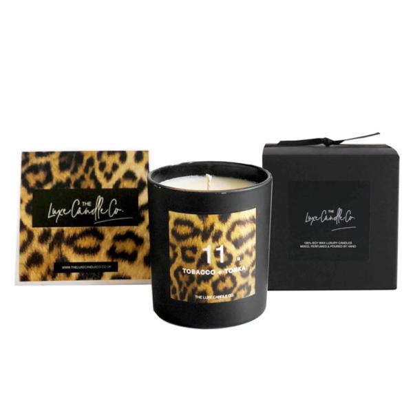 100% Natural Organic Handmade Jar Candles Scented Soy Wax Candle Leopard