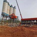 OEM HZS35 Central Mix Concrete Batching Plant With Cement Silos