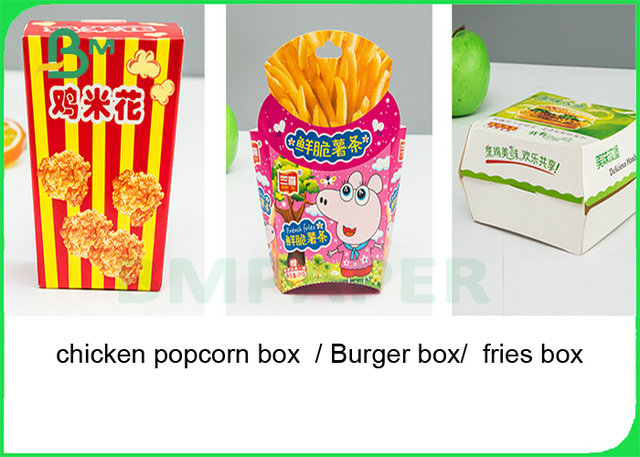 Eco friendly 295gsm 325gsm 350gsm A1 Food Grade Ivory Board For Making Popcorn box