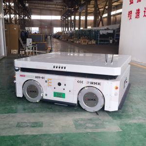 Wholesale Hybrid Navigation AGV Automated Handling Cart Omnidirectional Mobile Transfer Cart from china suppliers