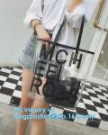 popular big handbags PVC printing women bag, Shoulder Bags Popular Women Beach