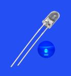5mm 6.8Hz 1/6 Duty Cycle Blue Color 470nm 500mcd Round Clear Lens Strobe