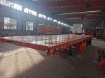 40 Ft 3 Axle Lowbed Semi Trailer Flat Bed Extendable Low Bed Trailer