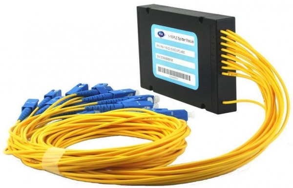 Customized Fiber Optic Plc Splitter 1*16 Module With Low Polarization Dependent