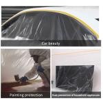 Customized Logo Pre Taped Masking Film Transparent Automotive Masking Film For