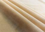 210GSM Printed Micro Polyester Fabric / Polyester Dress Material Peach Color