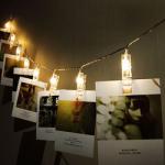 10M photo clip usb led string lights bedroom photo wall decoration fairy garland