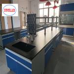 Fire Resistant Chemistry Lab Workbench Steel Wood Laboratory Furniture Hinges
