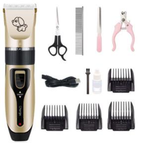 Wholesale 5 Speed Quiet Dog Grooming Kit Cordless Electric Rechargeable Pet Clippers from china suppliers