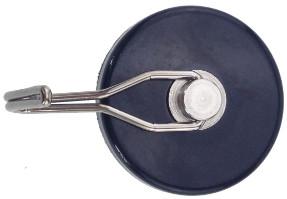 Wholesale 19mm dia x 8mm thick Rubber Coated Pot Magnet with M5 Hook - 3.3kg Pull (x1) from china suppliers