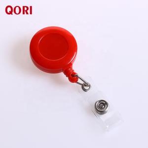Wholesale Deyi Round Retractable Plastic Badge Reel With Alligator Clip for Nurses Cute Badge Reel Office Merch from china suppliers