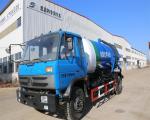 Blue Septic Tank Pump Truck Special Purpose Vehicle With 6.494L Displacement