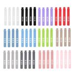 1.5mm-2.0mm Oval Silicone Self Gripping Cable Ties 6.5cm 7.4cm