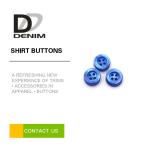 Resin Colorful Dress Shirt Buttons 4 Holes ing Buttons Accessories Bule Plastic