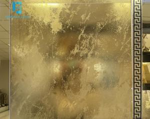 Wholesale Luxury Pure Gold Colour Floor Tiles 11mm With Sand Elements For Villa Bathroom Ktv from china suppliers
