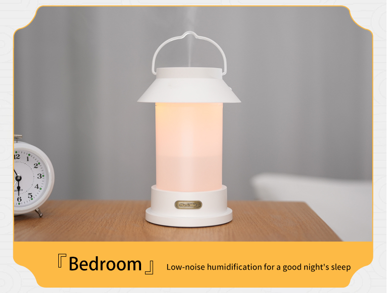 400ml USB Wireless Creative Design Portable Camping Lantern Shape Diffuser Hanging Type Outdoor Cool Mist Humidifier