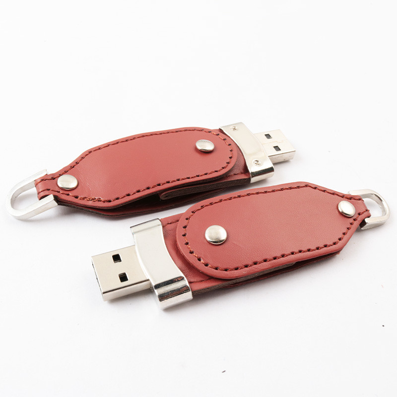Customized Made Leather USB Flash Drive 30MB 3.0 256GB 512GB