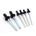 Aluminium Steel Pop Rivets with Open End Black Head ISO Standard 3/3.2/4/4.8/5/6