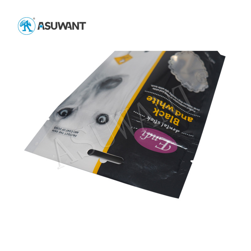 Small Glossy Aluminum Foil Stand Up Pouch Pet Food Bags For Dog Cat Fish