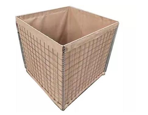 Hot Dipped Galvanized Hesco Barrier Wall 75x75mm Welded Gabion Box Explosion
