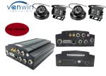 4 Cameras Video 3G Mobile DVR Recorder / Vehicle Camera DVR Support 24 hours