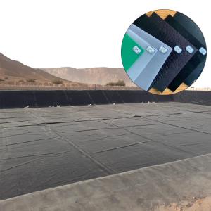 Wholesale 1.0mm 1.5mm Black Plastic Geomembrane for River and Tailings Reservoir Anti-seepage from china suppliers