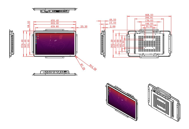 18.5-Inch Linux Control Module for Energy Management, Public Transport Displays, Healthcare Equipment, and Smart Cities