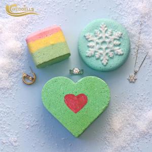 Wholesale 120g Custom Bath Bombs / Colorful Fragance heart Shape Essential Oil Bath Bombs Gift Set from china suppliers