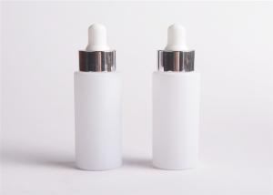 China Long And Thin Round 30ml Glass Dropper Bottles With Matte / Polish Surface on sale