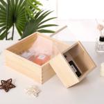 Unfinished Wood Boxes, Small Wooden Box with Lid, DIY Birthday Party Favor Gift
