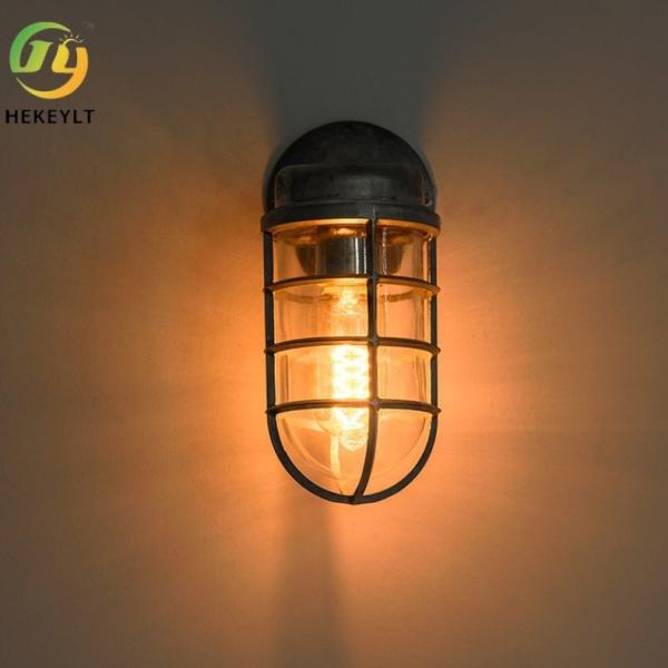 Retro Industrial Wall Lamp Art Dining Room Living Room Clothing Shop Hollow