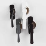 American Style UPVC Crescent Moon Lock Window Modern Design with Zinc/Aluminum