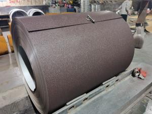 China RAL8017 Textured Matt Prepainted Steel Chocolate Brown Prepainted Steel Coil on sale