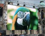 Hanging outdoor IP65 P6 LED Information Display Module , Cast Aluminum Cabinet