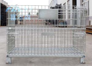 Wholesale Wire mesh container used in storing goods in warehouse from china suppliers