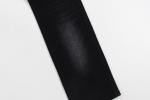 11.4 Oz Black And Black Backside Crosshatch Slub Denim Jeans Fabric