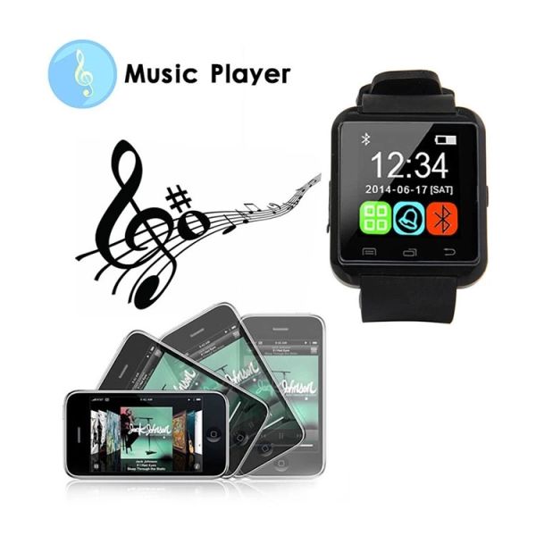 Eraysun U8 Portable Smartwatch 3.0 IPS Display IP67 Waterproof 1.48" Screen Android/iOS Compatible Fitness Tracker