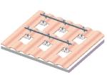 Glazed Tile Roof Solar Panel Mounting Structure 6063 6005