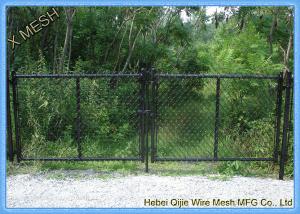 Wholesale Woven Vinyl Coated Chain Link Fence Gate With Galvanized Steel Wire Fit Backyards from china suppliers