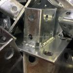 Standard Steel Channel Post Base Accessories C Channel 1-5/8"