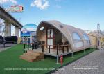 Self - Cleaning Luxury Glamping Tents PVC-Coated Polyester Textile Side Walls