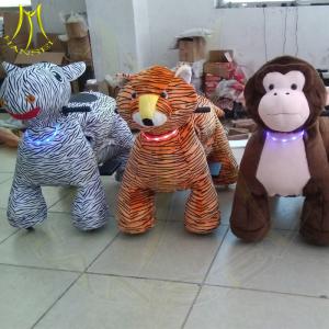 Wholesale Hansel children play game coin operated walking plush motorized animals from china suppliers