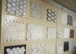 Polished Surface Marble Mosaic Tile 305mm * 305mm * 10mm / Customed Size