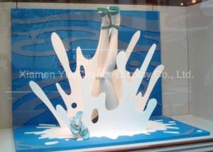 Wholesale White Color PVC Carve Wave Crafts , Store Window Decorations Spray Color Finish from china suppliers