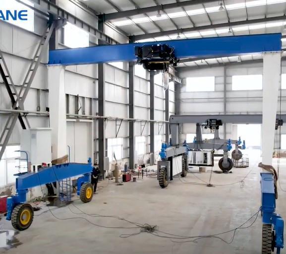 All Terrain Tire Mobile Gantry Cranes Heavy Loads In Demanding Industrial