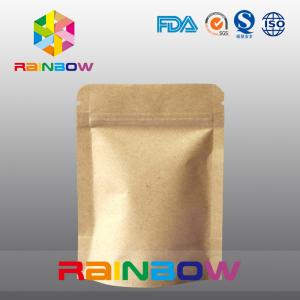 Wholesale Stand Up Kraft Paper Bags for Candy Packaging with Zipper and Window from china suppliers