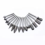 10pcs 6.35mm 1/4 Inch Double Cut Rotary Files Burr Tool Set for Woodworking