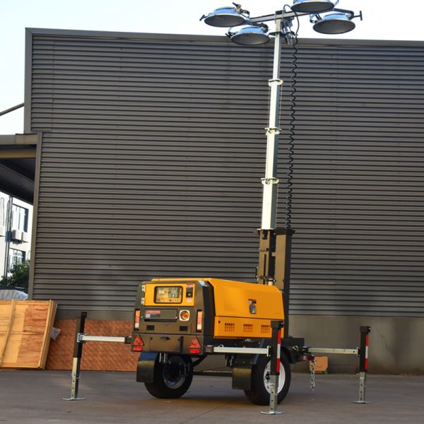 Portable LED Light Towers Outdoor Light Tower Frequency 50/60 Hz Diesel Light Tower for Events